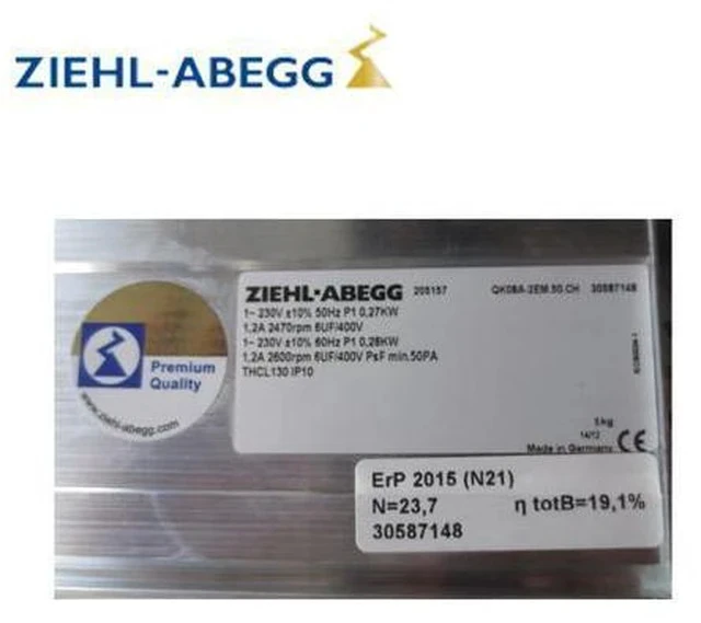 Alt view image 2 of 3 - QK08A-2EM.50.CH Germany ziehl-abegg inverter fan new original imported cross flow fan