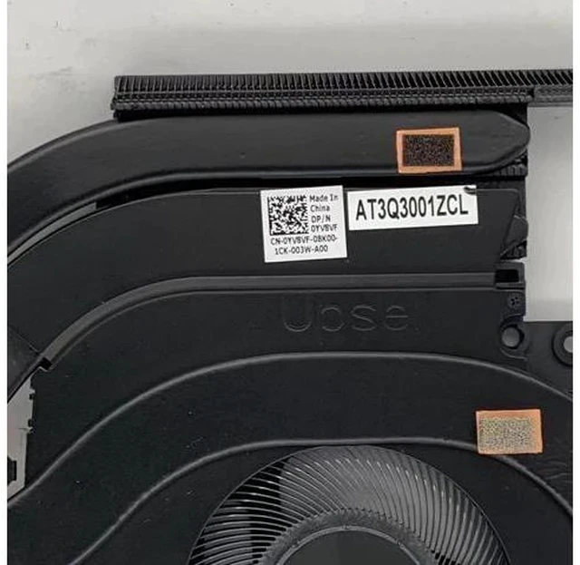 Alt view image 2 of 6 - Cpu cooling fan with heatsink for X17 R2 fru part number 0YV8VF 3080