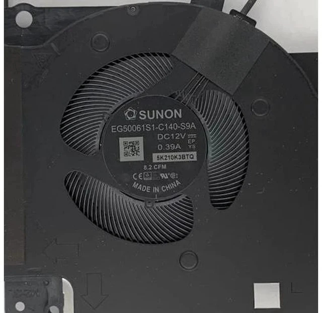 Alt view image 5 of 6 - Cpu cooling fan with heatsink for X17 R2 fru part number 0YV8VF 3080