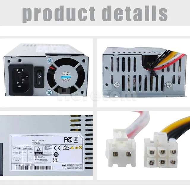 Alt view image 5 of 5 - PSU for 7808N Poe Video Recorder 190W Power Supply DPS-200PB-185A KSA-180S2-A KSA-180S2 DPS-200PB-185 A