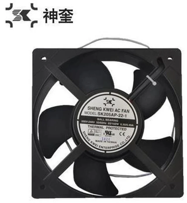 Alt view image 2 of 4 - Taiwan SHENG KWEI genuine AC fan SK205AP-22-1 Air flow 620CFM 2850rpm 65W 240V Axial fan