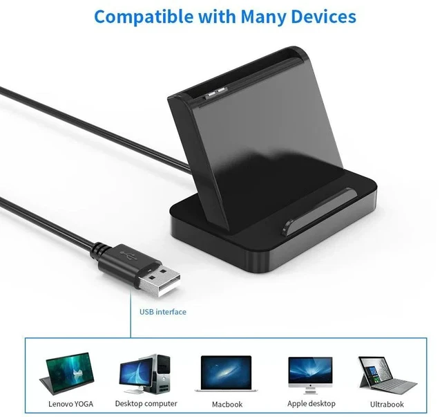 Alt view image 4 of 7 - Smart CAC Card Reader with Phone Stand USB 2.0 for SIM / IC / ATM / ID / Tax Declaration, Multi-OS Smart Chip Card Reader