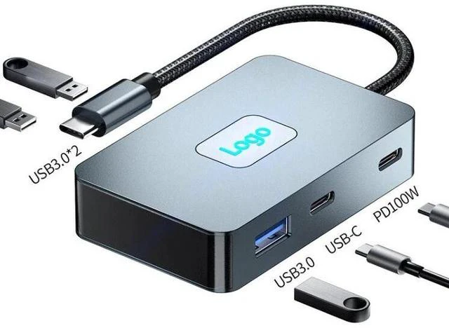 Main image of Five-in-One Expansion Dock for Laptop - USB 3.0 Hub with Multiple Interface Converter - Type-C Expansion Dock (5 IN 1)