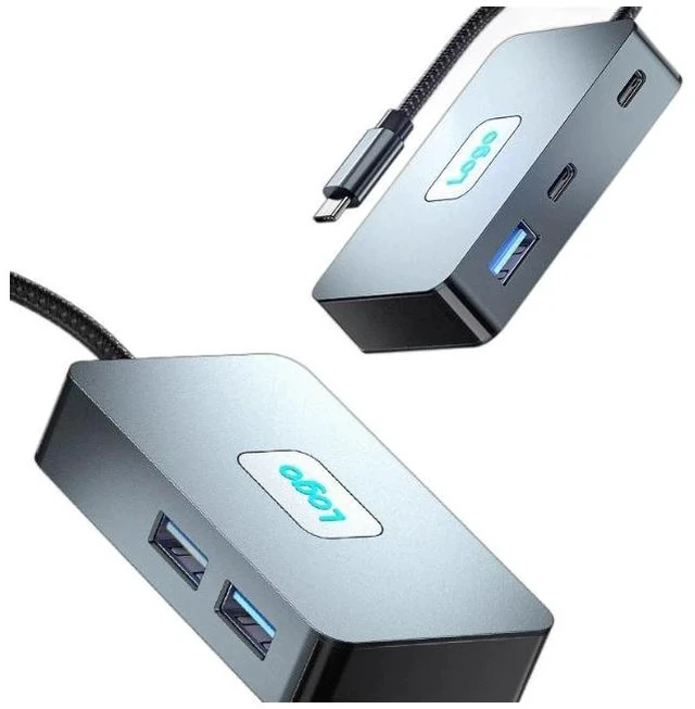 Alt view image 4 of 4 - Five-in-One Expansion Dock for Laptop - USB 3.0 Hub with Multiple Interface Converter - Type-C Expansion Dock (5 IN 1)