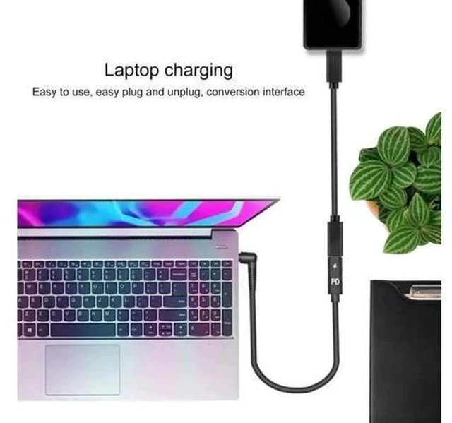 Alt view image 3 of 5 - USB-C to DC 4.0×1.7mm Plug Charging Power Cable