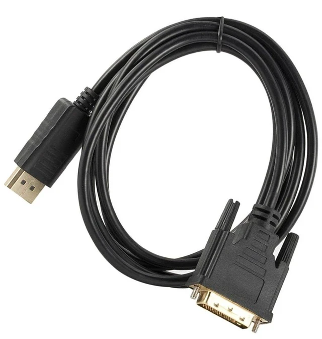 Alt view image 2 of 6 - DP to DVI Adapter Cable 1.8m DisplayPort Male to DVI-D 24+1 Male, 1080p Video Converter for Computer/Projector/Monitor