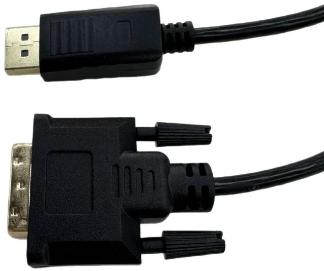 Alt view image 5 of 6 - DP to DVI Adapter Cable 1.8m DisplayPort Male to DVI-D 24+1 Male, 1080p Video Converter for Computer/Projector/Monitor