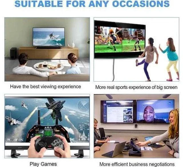 Alt view image 3 of 6 - 1M 3.3FT DP 1.4 Nylon Braided DisplayPort Cable, 32.4Gbps HBR3 High Speed DP Male to Male Cord Supports 8K@60Hz 4K@144Hz 2K@240Hz HDR G-Sync FreeSync for Gaming Monitor PC GPU Laptop