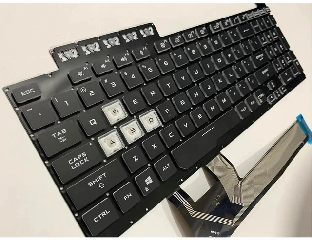 Alt view image 6 of 7 - Laptop Replacement US Layout Colorful Backlight Keyboard for Asus TUF Gaming A15 FX506 FA506 FA556 TUF506.TUF A17 FA706.TUF Gaming F17 FX706LI FX706 FX706L FA706U FX706U FA706 661VUS00