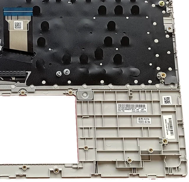 Alt view image 3 of 7 - M50456-001 Replacement for HP 17-CN 17-CP17T-CN 17Z-CP Laptop Upper Top Cover Case Palmrest Backlit US Keyboard Assembly Part Silver