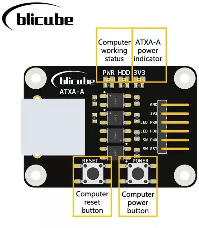 Alt view image 4 of 5 - IP-KVM Remote Control with KVM & ATX Over IP Server Ops, HDMI CSI, BliKVM