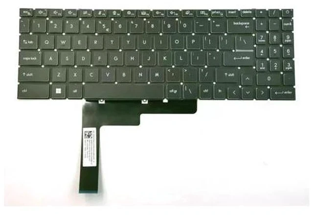 Alt view image 3 of 3 - For Pulse GL66 11UCK 12UEK 12UGK GL76 11UCK 11UDK RGB Backlit US Keyboard MS-1584