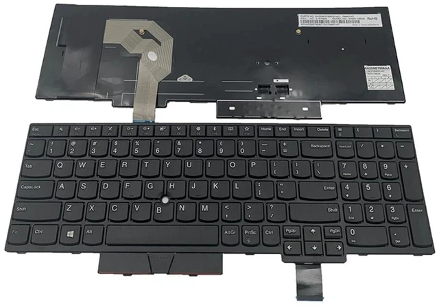 Alt view image 4 of 7 - Laptop Replacement US Layout No Pointer Keyboard for Lenovo IBM ThinkPad T570 T575 T580 P51S P52S 01ER582 01ER541 SN20M07934 01HX219 01HX259 SN20P41561 SN20P41521