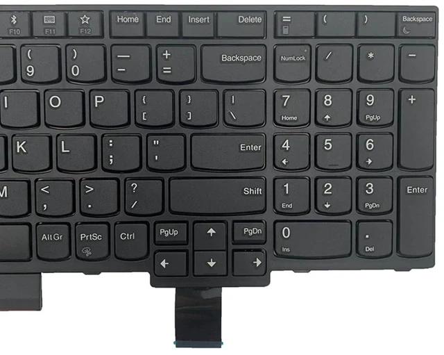 Alt view image 6 of 7 - Laptop Replacement US Layout No Pointer Keyboard for Lenovo IBM ThinkPad T570 T575 T580 P51S P52S 01ER582 01ER541 SN20M07934 01HX219 01HX259 SN20P41561 SN20P41521