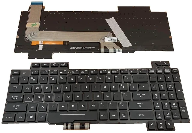 Alt view image 3 of 4 - Laptop Replacement US Layout with Backlight Keyboard for Asus ROG Strix GL503 GL503V GL503VD GL503VS GL503VM GL503GE GL703V GL703VD GL703VM GL703GE V170162AK1