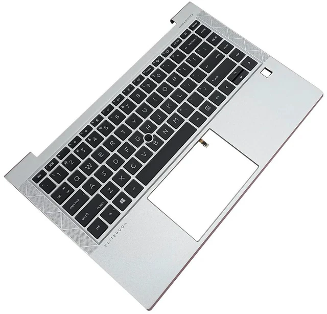 Alt view image 5 of 7 - M07090-001 M36312-001 Replacement for HP Elitebook 840 G7 840 G8 Laptop Upper Top Cover Case Palmrest Backlit US Keyboard Assembly Part Silver