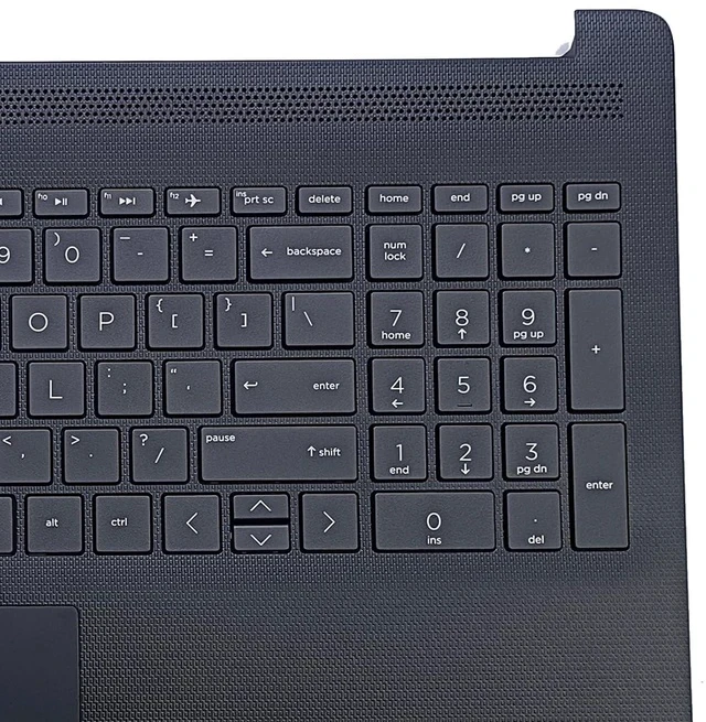 Alt view image 6 of 7 - Replacement for HP 15-DA 15-DB 15-DR 15-DA0053WM 15-DA0012DX 15-DA0073WM Trackpad AHS Laptop Upper Top Cover Case Palmrest Not-Backlit Keyboard Touchpad Assembly Part L20387-001 AP29M000400