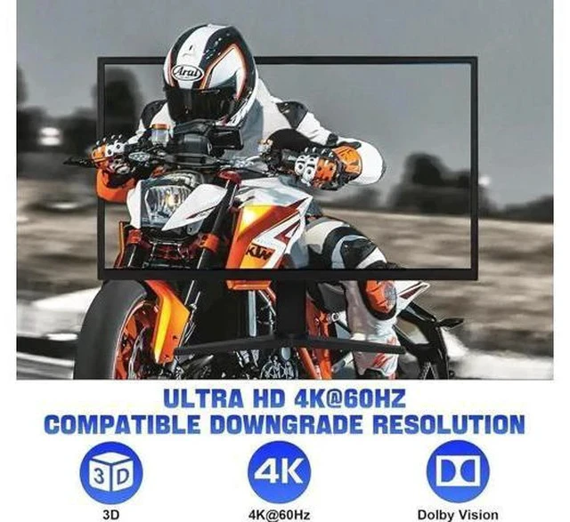 Alt view image 3 of 7 - 2 Port Triple Monitor KVM Switch (2HDMI+1DP), 4K@60Hz USB3.0 KVM Switcher with Audio & Mic, 3 USB 3.0 Ports for 2 PCs Share 3 Displays Keyboard Mouse