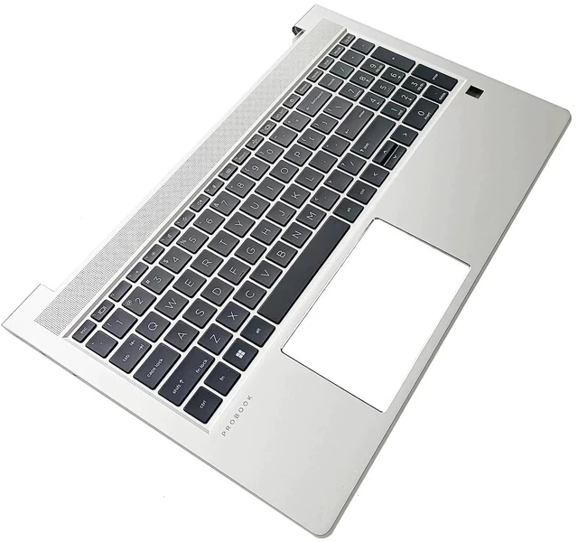 Alt view image 3 of 7 - Replacement for HP ProBook 450 G8 455 G8 Laptop Upper Top Cover Case Palmrest Backlit Keyboard Assembly Part M21742-001 Silver