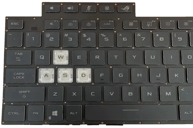 Alt view image 4 of 6 - Laptop Replacement US Layout Backlit Keyboard for Asus Rog Strix G15 G513 G513Q G513QM G513QY G513RC G513RM G513RW G513QR G513QE G513IM G513IE G513IC 0KBR0-4810US00