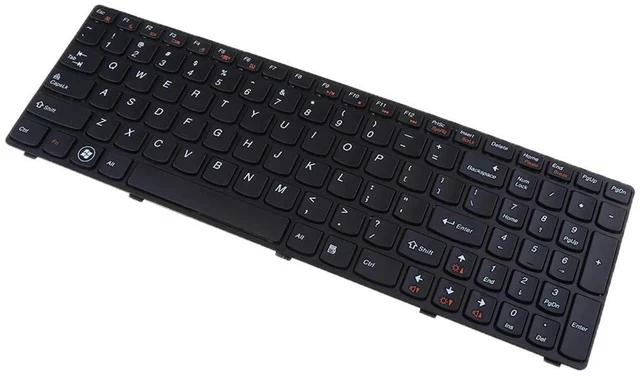 Main image of Laptop Keyboard for Lenovo IdeaPad B570 B570A B570E B575 B580 B590 B590A Z570 Z575 V570A V570G V570 V570C V575 V580 US Layout Replacement No Backlit Black