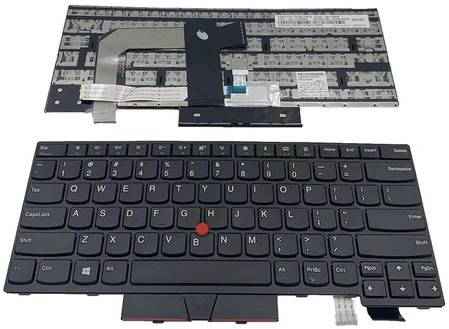 Alt view image 2 of 5 - Laptop Replacement US Layout with Pointer Keyboard for Lenovo IBM ThinkPad T470 T480 01AX569 SN20L72890 01AX487 01AX446 SN20L72767 PK131204100 01AX405 No Backlit