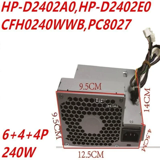 Alt view image 2 of 5 - PSU for H P 6200 6300 8000 8300 4000 6000 8100 8200 240W Power Supply PCA021 HP-D2402E0 CFH0240WWB PC8027 CFH0240EWWC