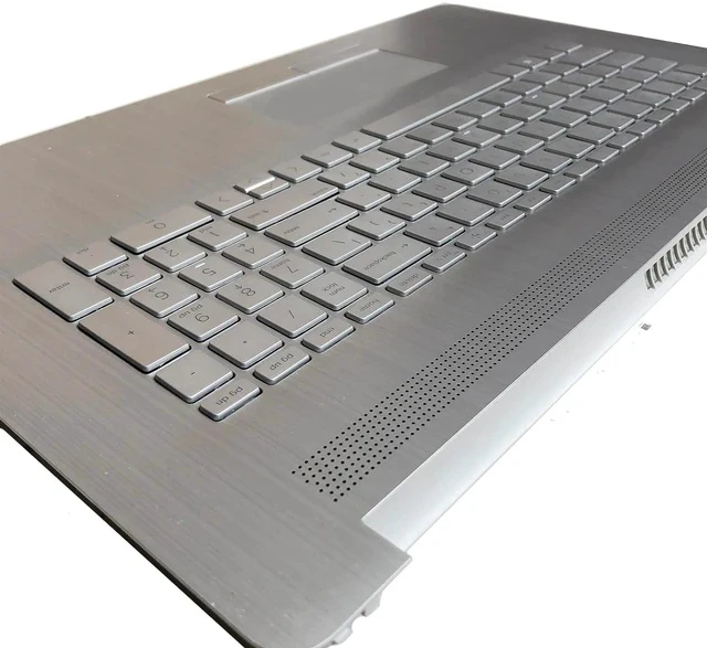 Alt view image 7 of 7 - Replacement for HP 17BY 17-by 17CA 17-CA Laptop Upper Top Cover Case Palmrest Backlit Keyboard Touchpad Assembly Part with ODD L92783-001 6070B1308113 Top Cover Sliver 2020 Year