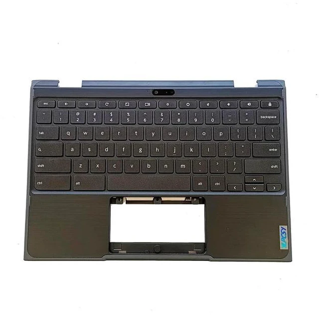 Main image of Replacement for Lenovo 300e Chromebook 2nd Gen AST 82CE Laptop Upper Top Cover Case Palmrest Backlight Keyboard Assembly Part with Camera 5CB0Z21553 Black