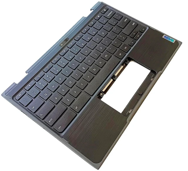 Alt view image 3 of 7 - Replacement for Lenovo 300e Chromebook 2nd Gen AST 82CE Laptop Upper Top Cover Case Palmrest Backlight Keyboard Assembly Part with Camera 5CB0Z21553 Black