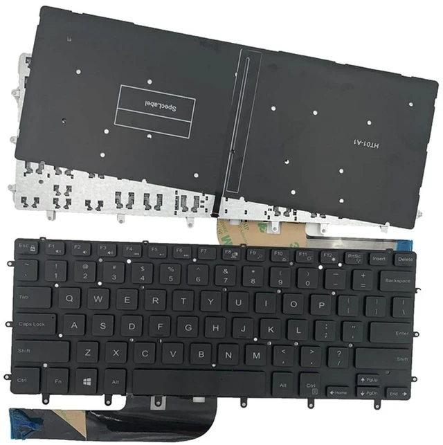 Alt view image 2 of 7 - Laptop Replacement US Layout with Backlit Keyboard for Dell XPS 15 9550 9560 9570 Precision 5510 m5510 5520 5530 Inspiron 15 7000 15-7558 15-7568 NSK-LV0BW