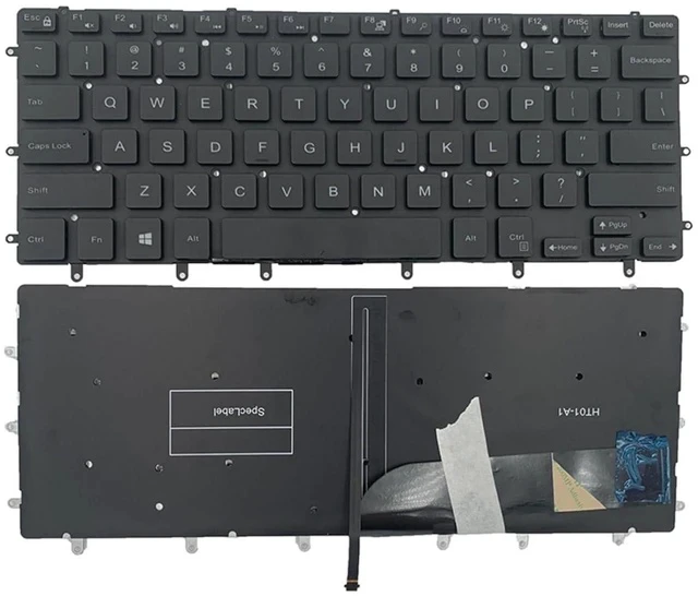 Alt view image 6 of 7 - Laptop Replacement US Layout with Backlit Keyboard for Dell XPS 15 9550 9560 9570 Precision 5510 m5510 5520 5530 Inspiron 15 7000 15-7558 15-7568 NSK-LV0BW