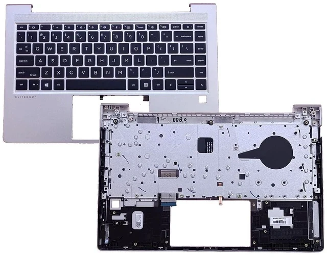 Alt view image 3 of 7 - N17709-001 Replacement for HP Elitebook 640 G9 Laptop Upper Top Cover Case Palmrest Backlit US Keyboard Assembly Part Silver
