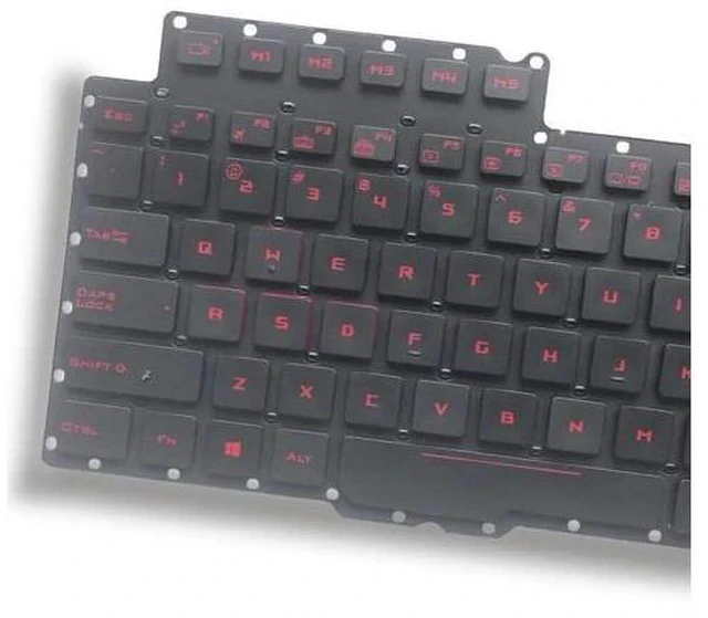 Alt view image 2 of 2 - Red Keys US QWERTY Keyboard Backlit for ROG G752 G752V G752VT G752VY G752VS G752VM