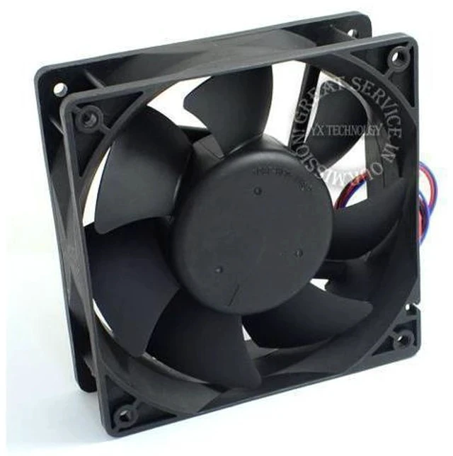 Alt view image 3 of 6 - Delta AFB1212VHE -F00 signal 120mm 12cm DC 12V 0.90A 3-pin server inverter axial blower cooler cooling fan