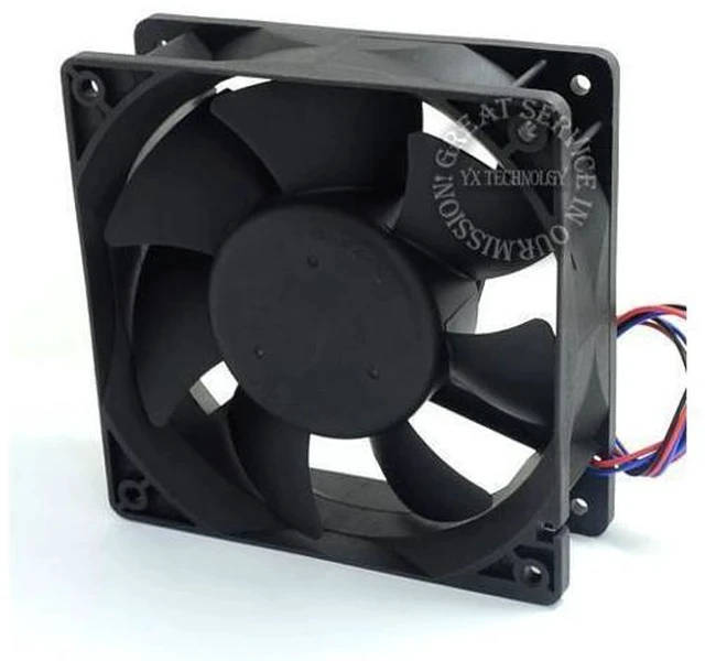 Alt view image 4 of 6 - Delta AFB1212VHE -F00 signal 120mm 12cm DC 12V 0.90A 3-pin server inverter axial blower cooler cooling fan