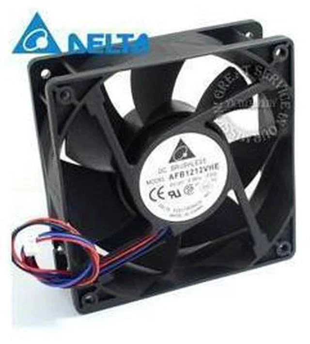 Main image of Delta AFB1212VHE -F00 signal 120mm 12cm DC 12V 0.90A 3-pin server inverter axial blower cooler cooling fan