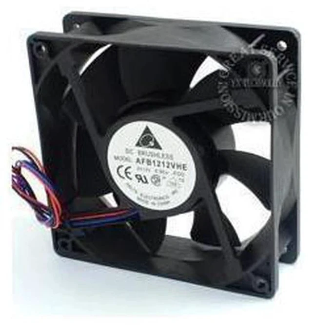 Alt view image 2 of 6 - Delta AFB1212VHE -F00 signal 120mm 12cm DC 12V 0.90A 3-pin server inverter axial blower cooler cooling fan