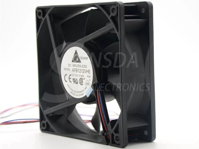 Alt view image 4 of 6 - AFB1212VHE -R00 RD signal 120mm 12cm DC 12V 0.90A 3-pin server inverter axial blower cooler cooling fan