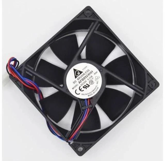 Alt view image 5 of 6 - New and Original AFB0924HH 92*92*25mm 24V 0.25A converter cooling fan for Delta