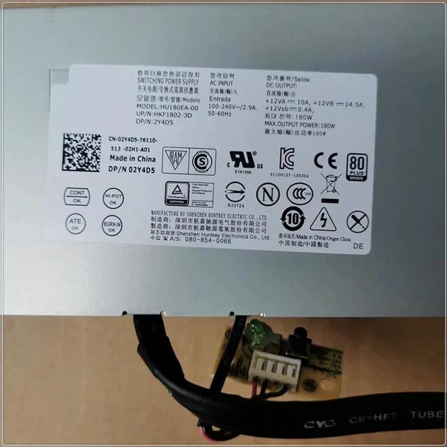 Alt view image 4 of 4 - PSU for De ll Opti Plex 3030 3048 All in One 180W Power Supply HU180EA-00 AC180EA-00 D180EA-00