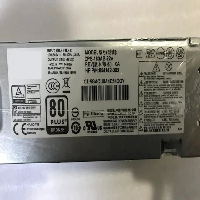 Alt view image 4 of 5 - DPS-180AB-22A PA-1181-7 PS-1181-7 PCH018 PCF011 900702-001 854142-001 854142-003 New Power Supply for H P 280G2 180W