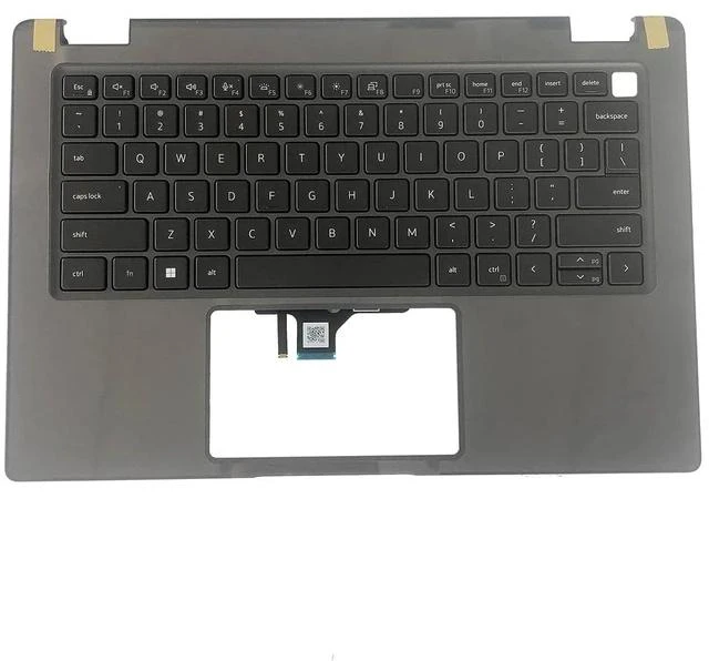 Main image of 0R2DCD R2DCD Replacement for Dell Latitude 3440 E3440 Laptop Upper Top Cover Case Backlit US Keyboard Palmrest Assembly Part Gray
