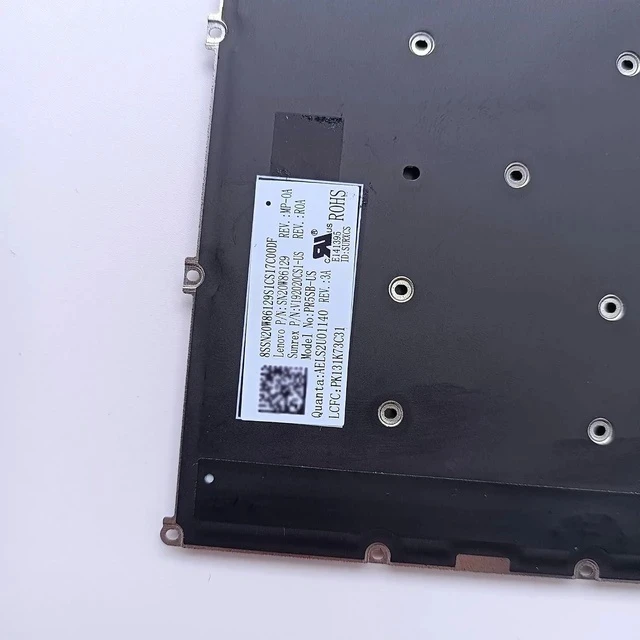 Alt view image 7 of 7 - Replacement Laptop Backlit Keyboard for Lenovo Yoga 7-15ITL5 7-15IMH05 IdeaPad 5-15ARE05 5-15ALC05 5-15IIL05 5-15ITL05 3-15ADA05 3-15IGL05 3-15ITL05 SN20W65236 SN20Z38683 PR5SB GYG51