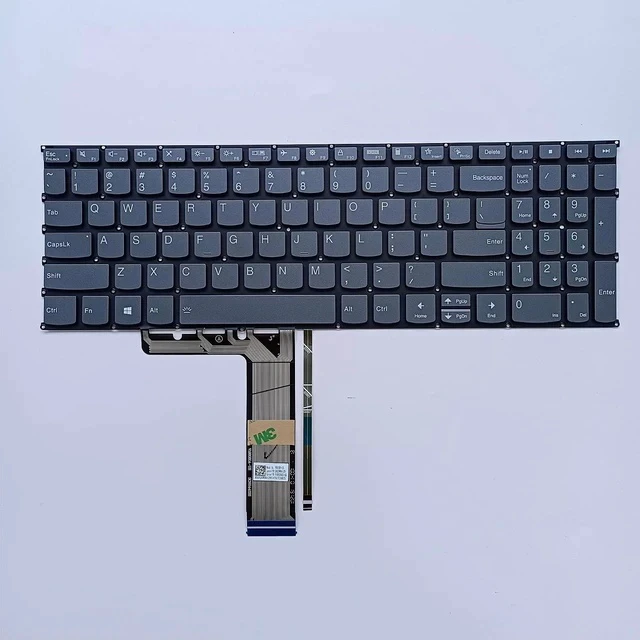 Alt view image 5 of 7 - Replacement Laptop Backlit Keyboard for Lenovo Yoga 7-15ITL5 7-15IMH05 IdeaPad 5-15ARE05 5-15ALC05 5-15IIL05 5-15ITL05 3-15ADA05 3-15IGL05 3-15ITL05 SN20W65236 SN20Z38683 PR5SB GYG51
