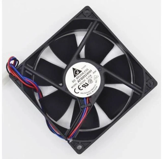 Alt view image 5 of 6 - New and Original AFB0924HH 92*92*25mm 24V 0.25A converter cooling fan for Delta
