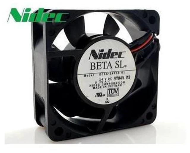 Alt view image 2 of 5 - Nidec New original D06A-24TS8 01 24V 0.15A 6CM 60*60*25MM 6025 2-wire dual ball bearing ultra-quiet cooling fan