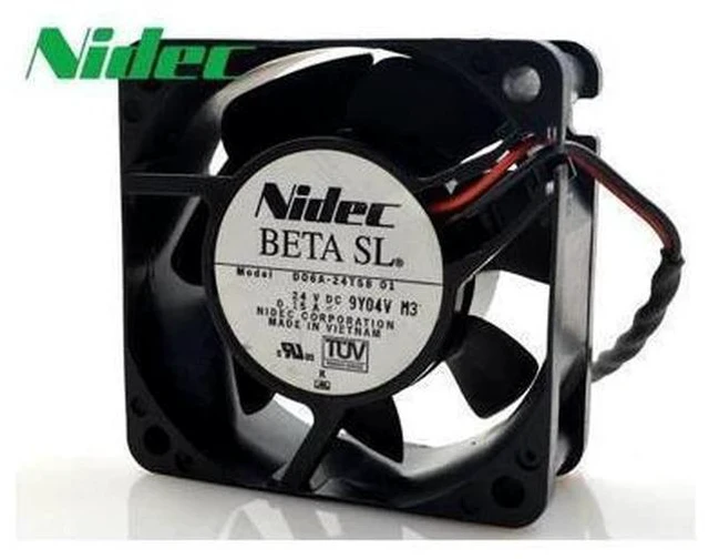 Main image of Nidec New original D06A-24TS8 01 24V 0.15A 6CM 60*60*25MM 6025 2-wire dual ball bearing ultra-quiet cooling fan