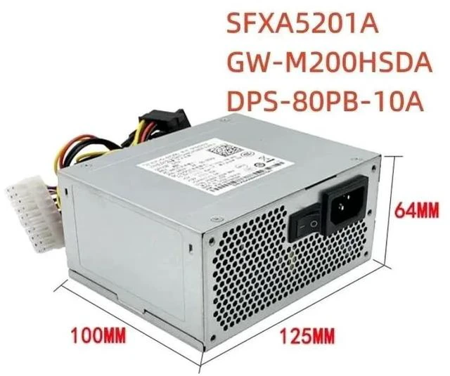 Alt view image 3 of 5 - PSU for Hard Disk Recorder Power Supply SFXA5201A GW-M200HSDA DPS-80PB-10A 200W