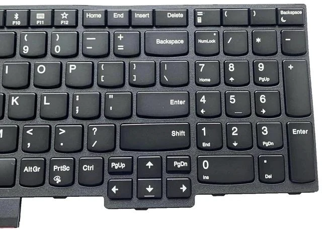 Alt view image 4 of 5 - Laptop Replacement US Layout with backlight Keyboard For Lenovo ThinkPad E580 E585 L580 E590 E595 L590 T590 P15S P52 P72 P53 P73 P53 P52 T15(Not Fit P52s)SN5372BL PK131671B00 01YP760 01YP680